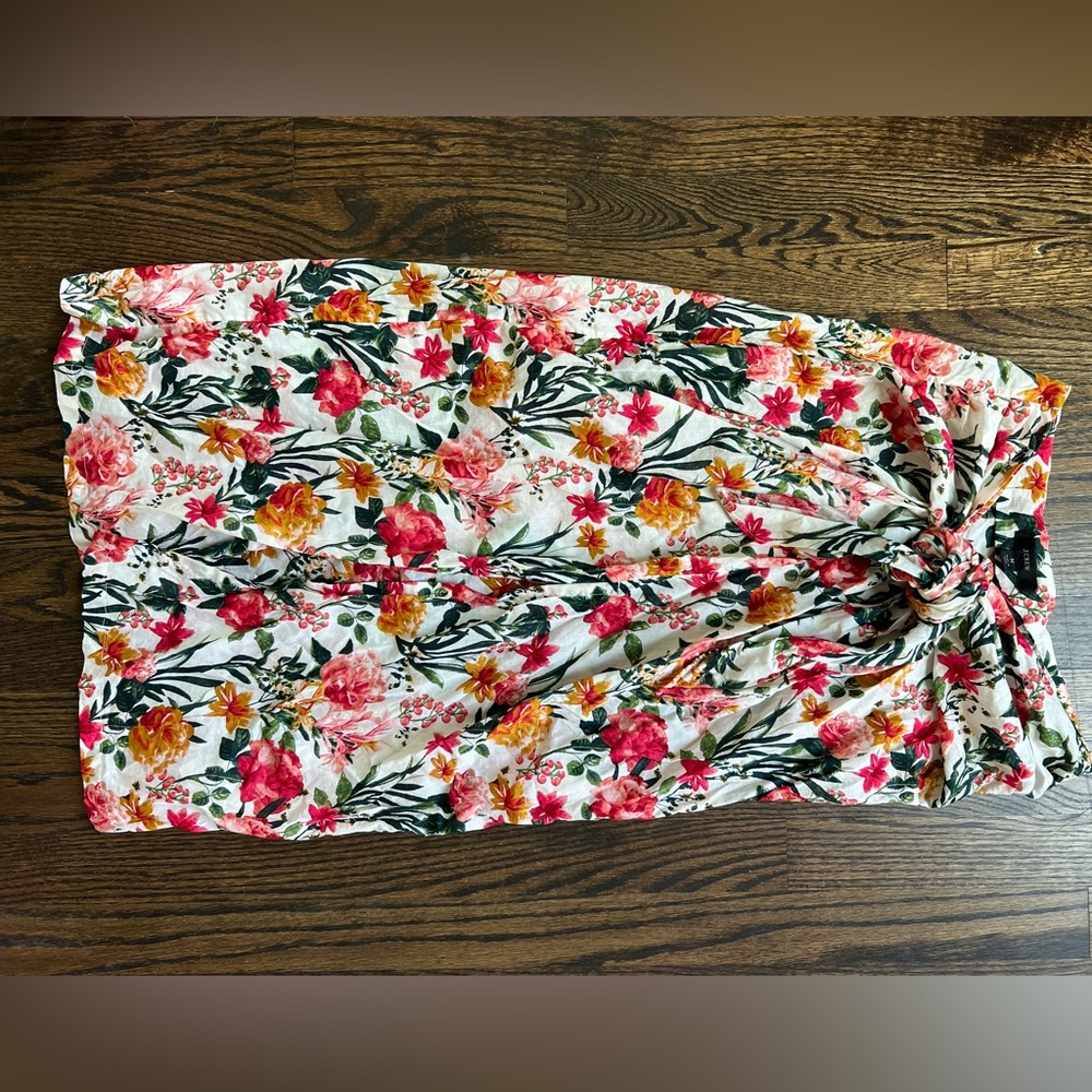 J Crew Knot Bandeau / High Leg Bottom / Sarong in Vintage Floral - Picture 11 of 12